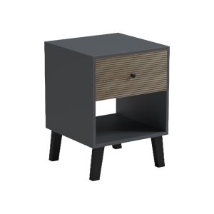 Tuscany bedside table, sonoma-anthracite color, 40x40x55cm