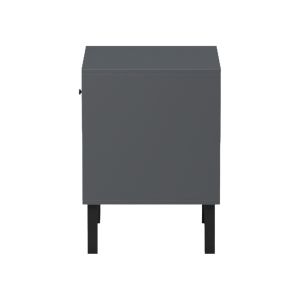 Tuscany bedside table, sonoma-anthracite color, 40x40x55cm
