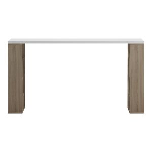Office desk with shelf Lovet sonoma-white 140x60x75cm