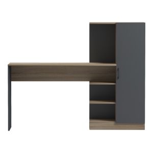 Office with bookcase and cabinet Ofisio sonoma-anthracit 152.3x40x120cm