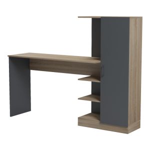 Office with bookcase and cabinet Ofisio sonoma-anthracit 152.3x40x120cm