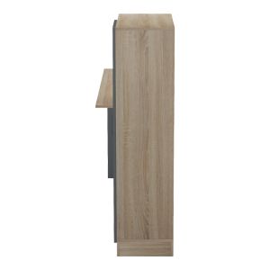 Office with bookcase and cabinet Ofisio sonoma-anthracit 152.3x40x120cm