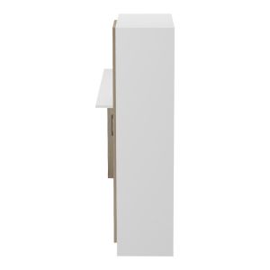 Office with bookcase and cabinet Ofisio sonoma-white 152.3x40x120cm