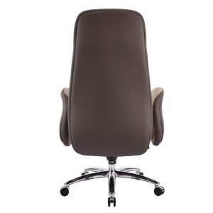 Office chair Dramon HM18356.02 beige-brown artificial leather - chrome base 66X70X132.5ВСМ.