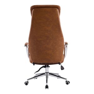 Office chair Ferka brown, PU 64x71x120-128 cm