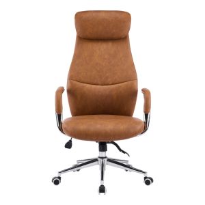 Office chair Ferka brown, PU 64x71x120-128 cm