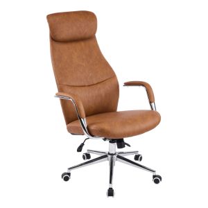 Office chair Ferka brown, PU 64x71x120-128 cm