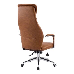Office chair Ferka brown, PU 64x71x120-128 cm
