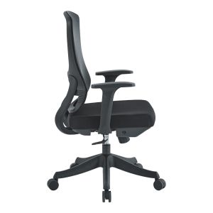 Office chair Litulo, mesh fabric, black, 51x50.5x98/106cm
