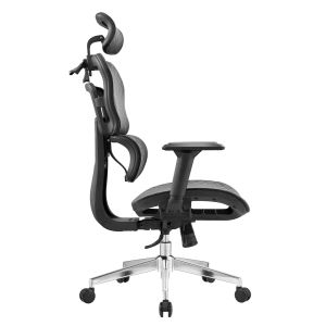 Office chair Moden HM1215.01 black mesh fabric - chrome base 68X69X126ВСМ.