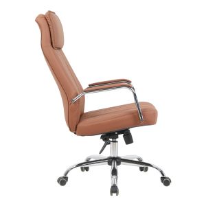 Office chair Morales pu brown, 60x70x118-124 cm