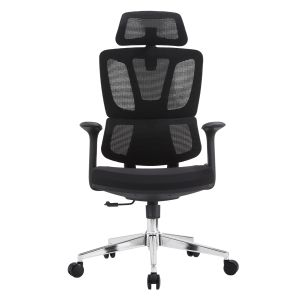 Taskmaster HM1216.01 office chair black mesh fabric - chrome base 69X65X125ВСМ.