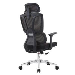 Taskmaster HM1216.01 office chair black mesh fabric - chrome base 69X65X125ВСМ.