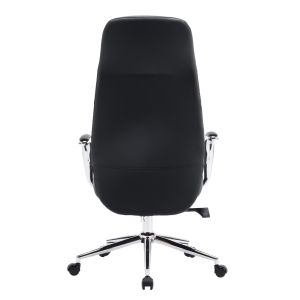 Office chair Teeter HM18355.01 black artificial leather - chrome base 67X66X121ВСМ.