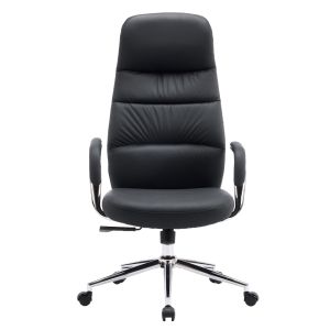 Office chair Teeter HM18355.01 black artificial leather - chrome base 67X66X121ВСМ.