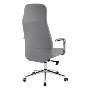 Office chair Teeter HM18355.10 gray artificial leather - chrome base 67X66X121ВСМ.