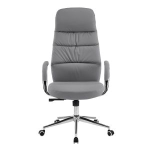 Office chair Teeter HM18355.10 gray artificial leather - chrome base 67X66X121ВСМ.