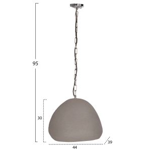 ПОЛИЛЕЙ JAYLEN HM4703.03S ФИБРО ЦИМЕНТ В СИВО 44X39X30ВСМ