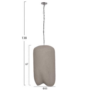 ПОЛИЛЕЙ LOGKY HM4704.03L ФИБРОЦИМЕНТ В СИВО 35X35X67ВСМ.