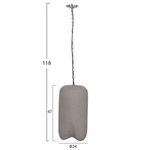ПОЛИЛЕЙ LOGKY HM4704.03S ФИБРО ЦИМЕНТ В СИВО D24X47HCM