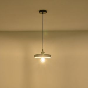 Concrete and metal chandelier, single lamp, 1XΕ27 Max 15W Ø210X1575MM, gray, Arte Illumina Yeso