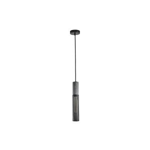 Concrete and metal chandelier, single lamp, 1XΕ27 Max 15W Ø65X1880MM, black, Arte Illumina Scouro