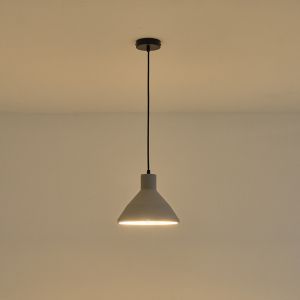 Concrete chandelier, single, 1XΕ27 Max 15W Ø240X1710MM gray, Arte Illumina Yeso