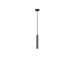 Concrete chandelier, single lamp, Led, 3W, 280LM, 3000K, Ø45X1800MM, gray, Arte Illumina Salpico