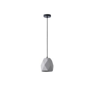 Concrete chandelier, single, 1XΕ27 Max 15W Ø160X1670MM gray, Arte Illumina Arme