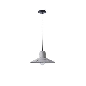 Concrete chandelier, single, 1XΕ27 Max 15W Ø320X1660MM gray, Arte Illumina Arme