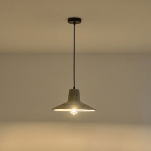 Concrete chandelier, single, 1XΕ27 Max 15W Ø320X1660MM gray, Arte Illumina Arme