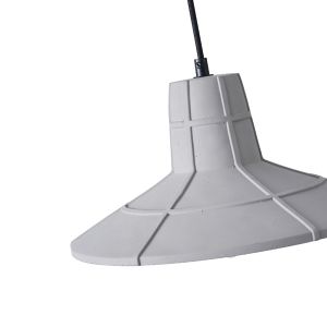 Concrete chandelier, single, 1XΕ27 Max 15W Ø320X1660MM gray, Arte Illumina Arme