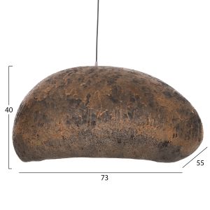 Stoner stone look chandelier (l) HM4419.03 BROWN/GRAY--73X55X40ВСМ.