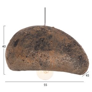 Stone-look chandelier, structural (m) HM4418.03 gray/brown-- 55X45X40ВСМ.