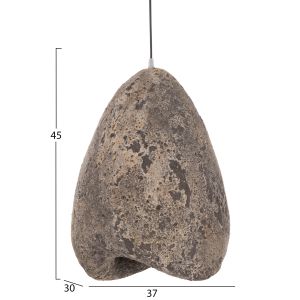 Chandelier with stone, Stoner (s) textile FB94417.04 gray-- 37X30X45ВСМ.