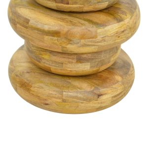 Side table Circena solid mango wood in natural color D40x45cm