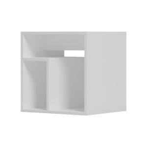 Double side table, white, 40x35x40 cm