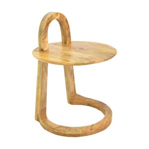 Side table Kallos solid mango wood in natural shade 45x45x60cm