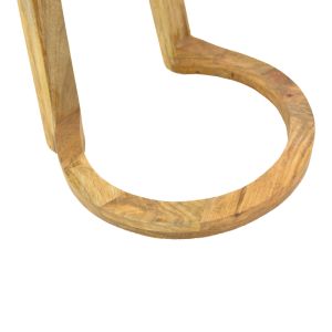 Side table Kallos solid mango wood in natural shade 45x45x60cm