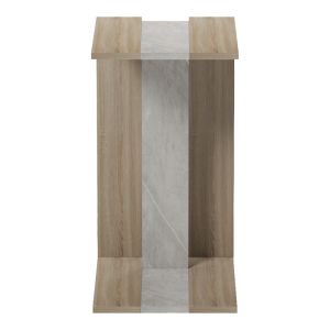 Side table Muju sonoma - beige marble look 30x40x55cm