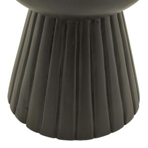 Side table Nemira solid mango wood, black, D30x35 cm