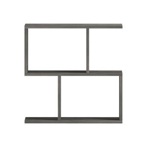 Wesmol side table-shelf, anthracite, marble look, 50x20x50 cm