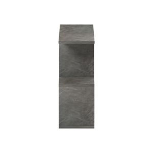 Wesmol side table-shelf, anthracite, marble look, 50x20x50 cm