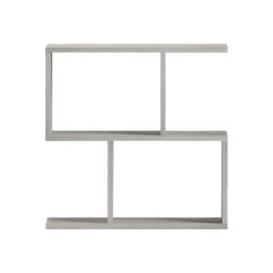 Wesmol side table-shelf, gray marble look, 50x20x50 cm
