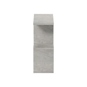 Wesmol side table-shelf, gray marble look, 50x20x50 cm