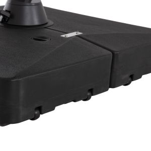 Професионален чадър 2.7X2.7М с водна основа Javante HM10857.01 сив алуминиев и сянур