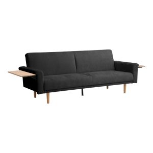 Sofa bed Flexo anthracite fabric 220x84.5x82cm