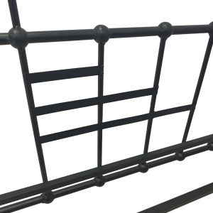 Sofa bed Routha, black metal, 90x190 cm