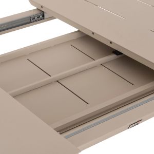EXTENDABLE DINING TABLE SYMPO HM6415.05 BEIGE ALUMINUM 220-300X100X75CM.
