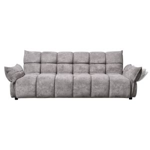 Sofa bed Melu HM3314.01 gray fabric - seat with springs with pocket 240-250X90X85ВСМ.